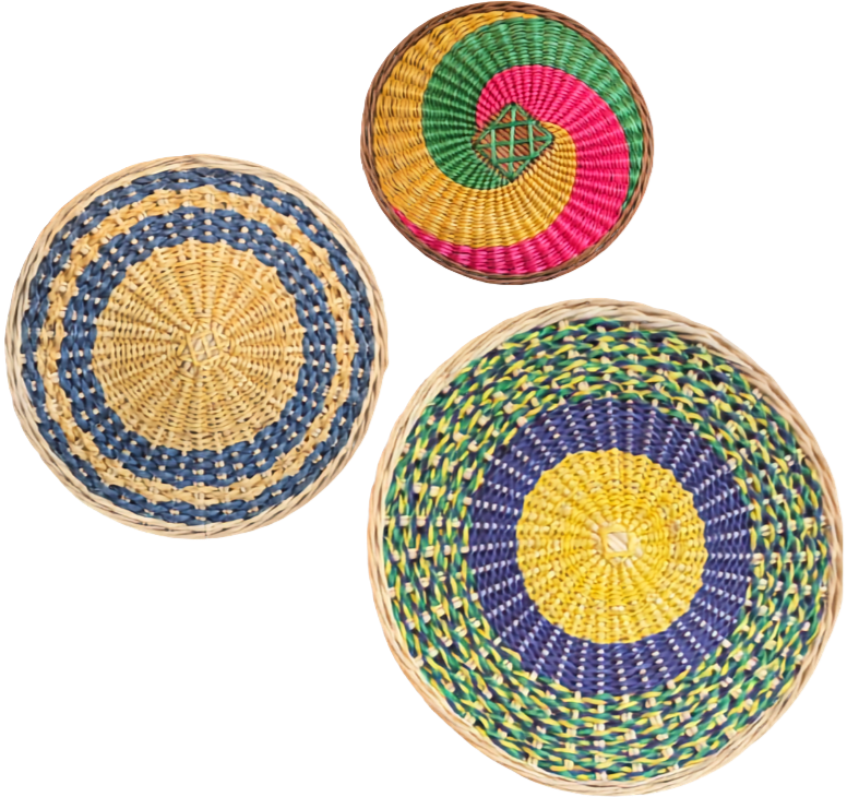 Three Discs in Willow Wicker Craft by Bisma Mehraj Thumbnail