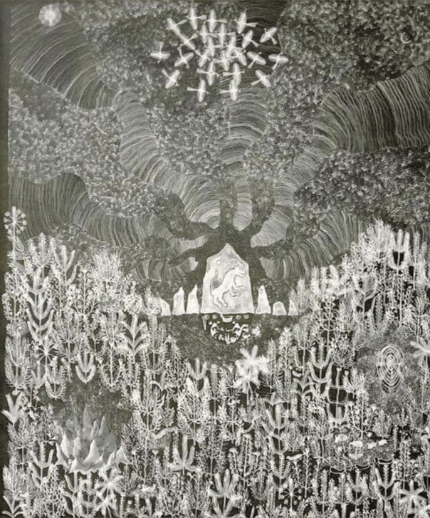 Tiger God in Warli by Krushna Sadashiv Bhusare Thumbnail