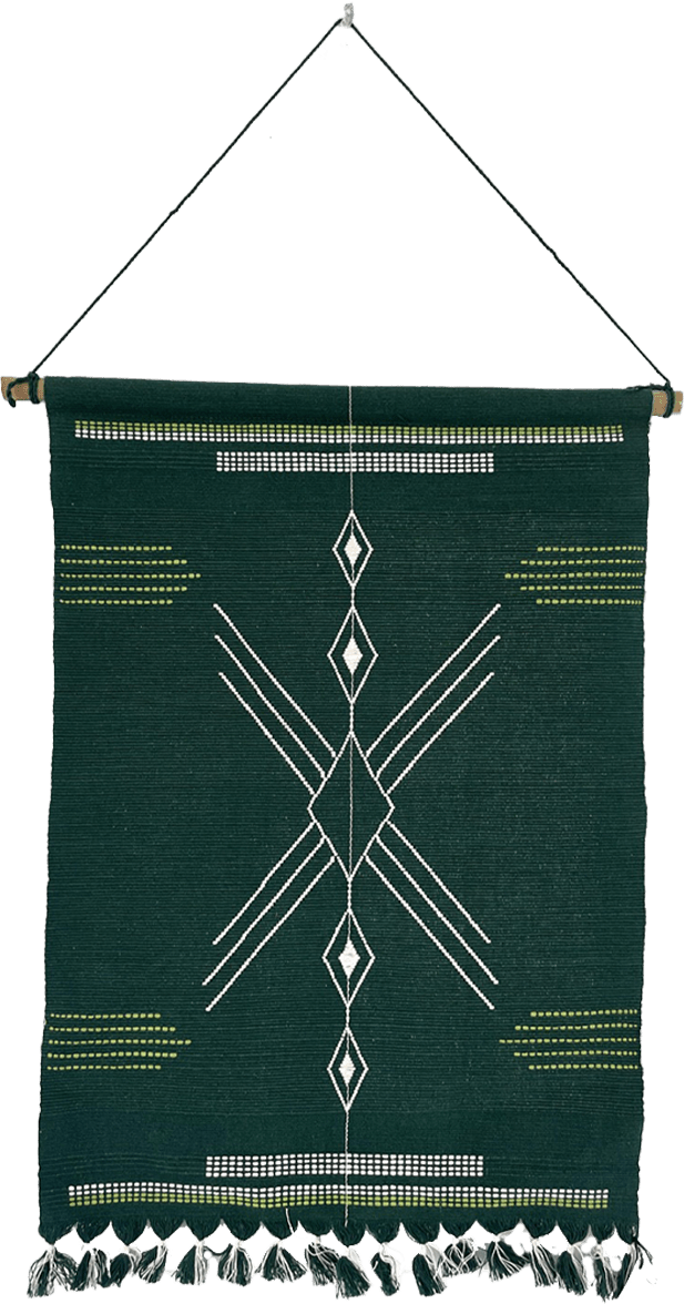 Tradition Meets Modernity: Loom Woven Naga Geometric Wall Hanging by Nagaloom Thumbnail