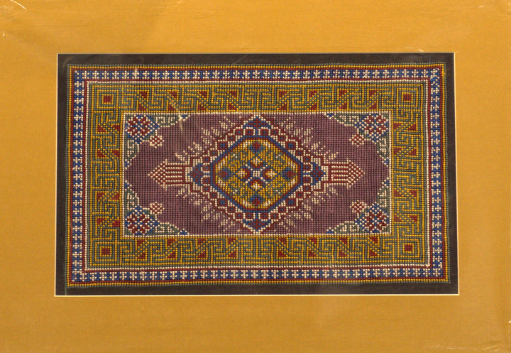 Traditional Carpret Medallion in Jat Garaasiya Embroidery Thumbnail