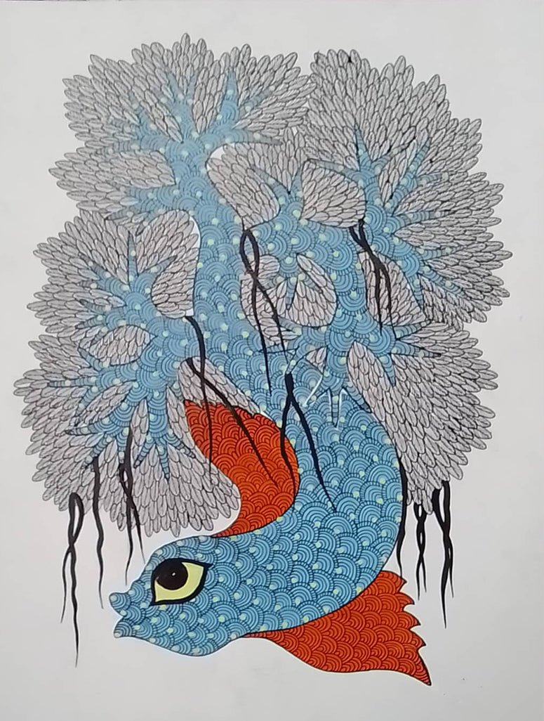 Tree of life in Gond by Manoj Tekam Thumbnail