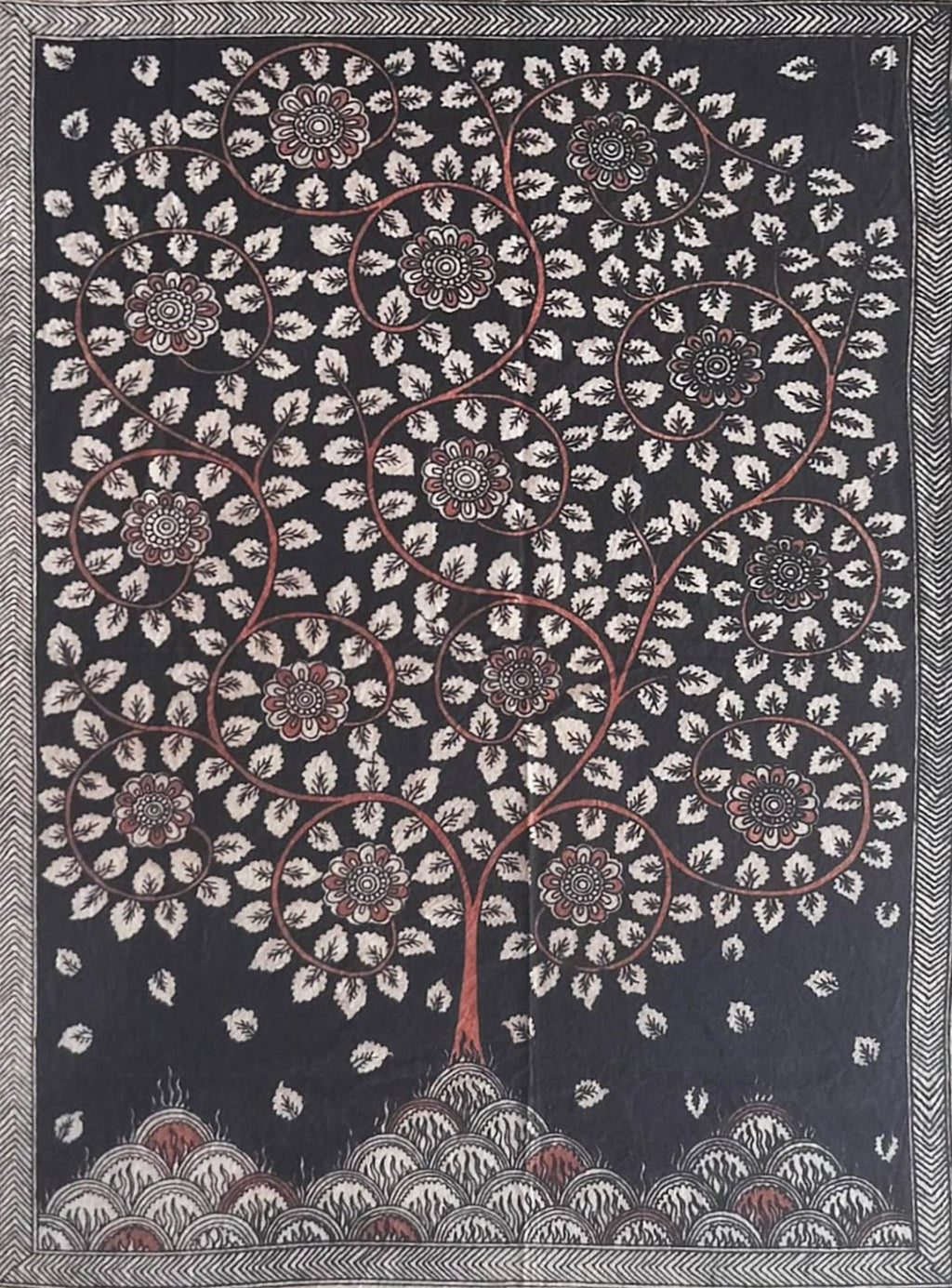 Tree Of life in in Mata ni pachedi by Bhanu Bhai Chittara Thumbnail