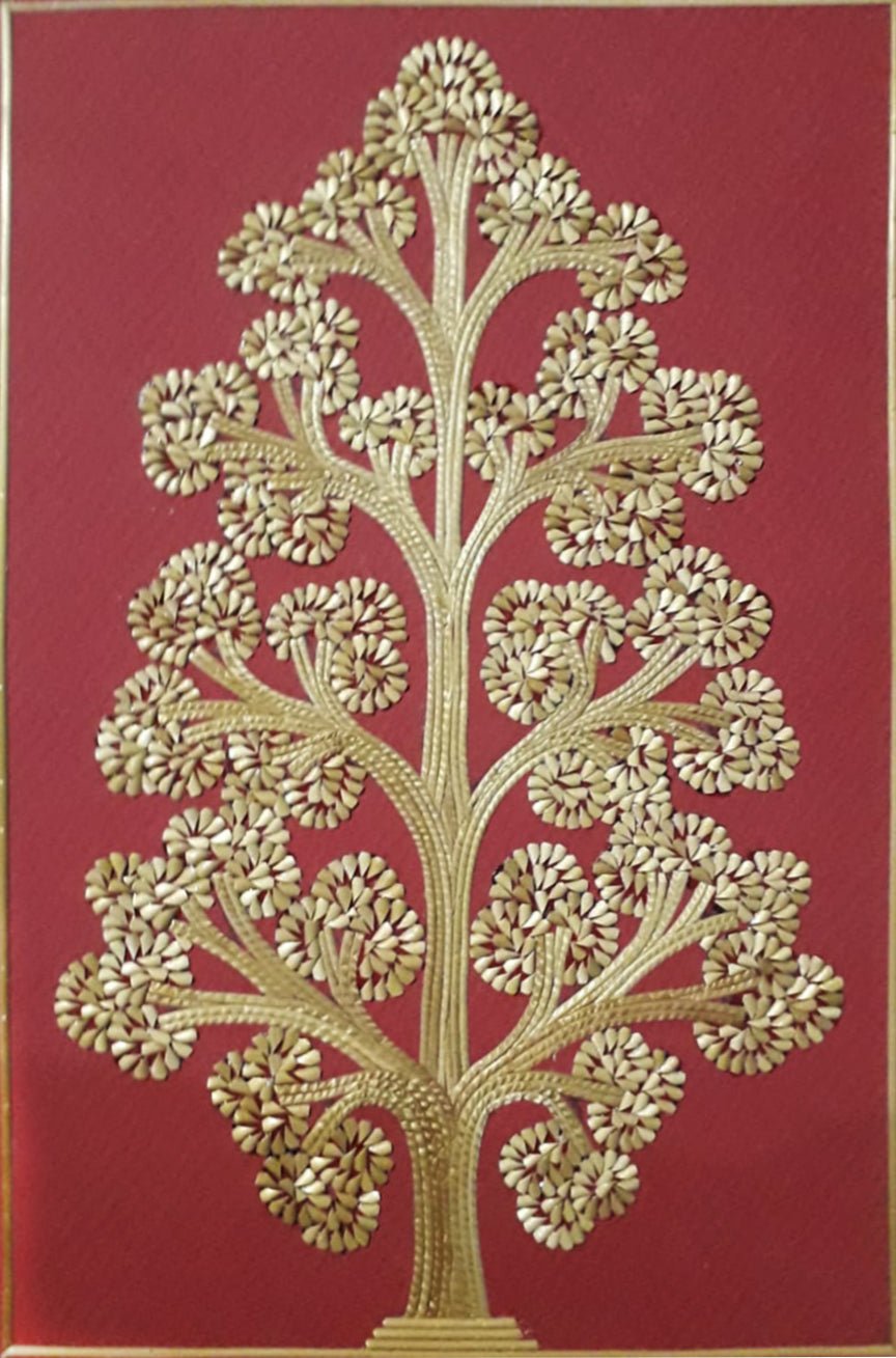 Tree of life In Sikki Grass Artwork by Dhirendra Kumar Thumbnail