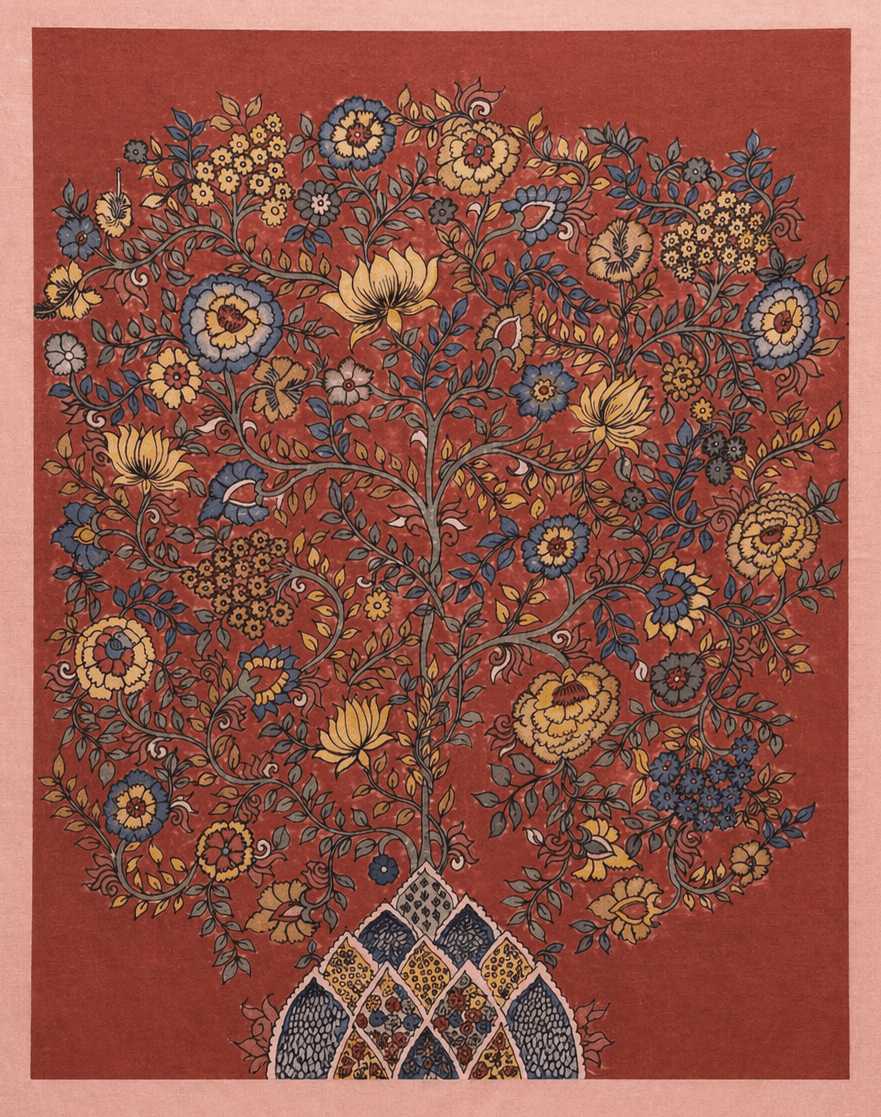 Tree of life: The tree of abundance in Kalamkari by Ghanshyam Sarode Thumbnail