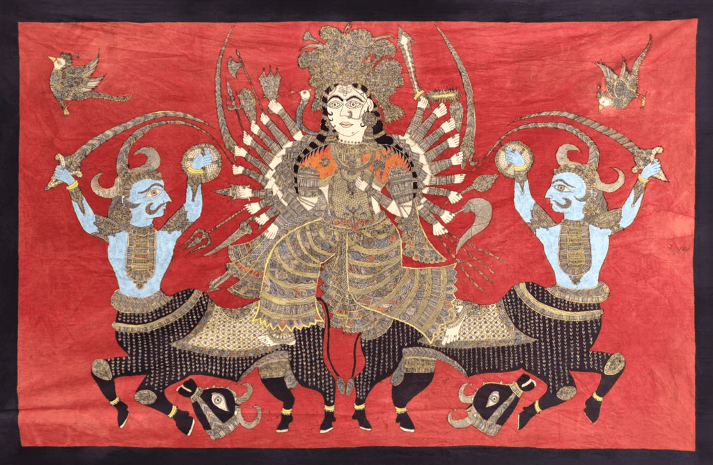 Visat Mata's Sacred War in Mata ni Pachedi by Vasant Manubhai Chittara Thumbnail