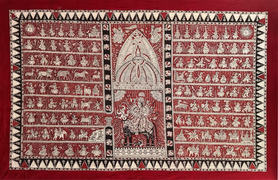 Vishat Mata in Mata ni pachedi by Bhanu Bhai Chittara Thumbnail