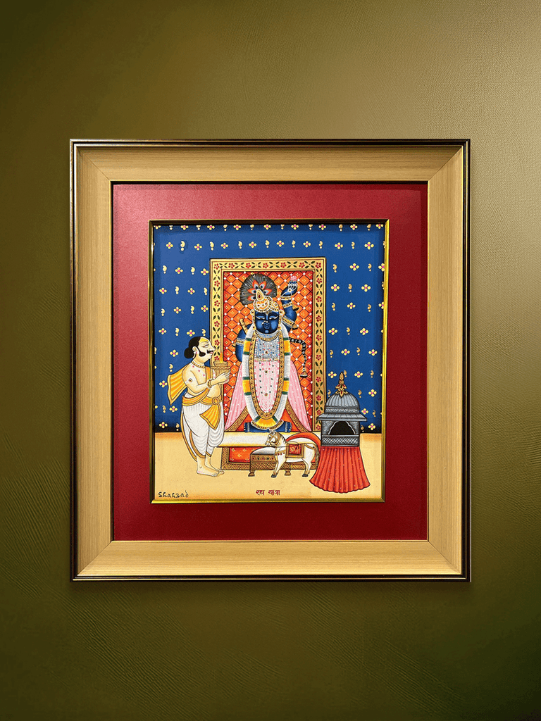 Worshipping Shrinathji In Pichwai by Shehzaad Ali Sherani
