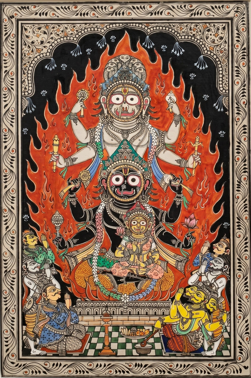 Yagyanarayana in Pattachitra by Pravat Maharana Thumbnail