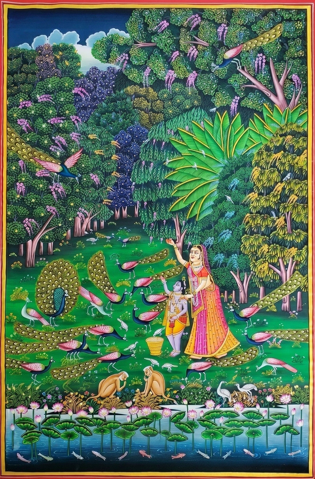 Yashoda and Bal Krishna in Pichwai by Dinesh Soni Thumbnail