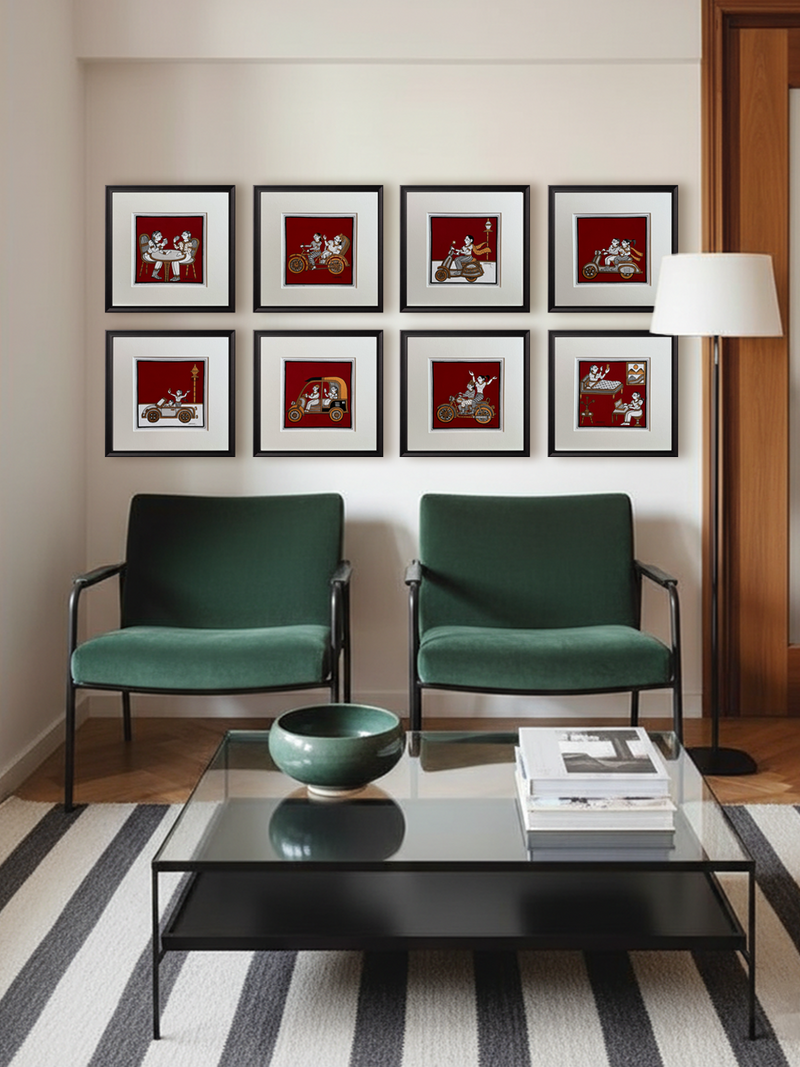 A Phad Painting set up by Kalyan Joshi