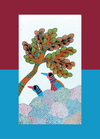 The Nature's Abundance: Birds And Trees in Gond by Kailash Pradhan