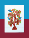 The Nature's Abundance: Birds And Trees in Gond by Kailash Pradhan