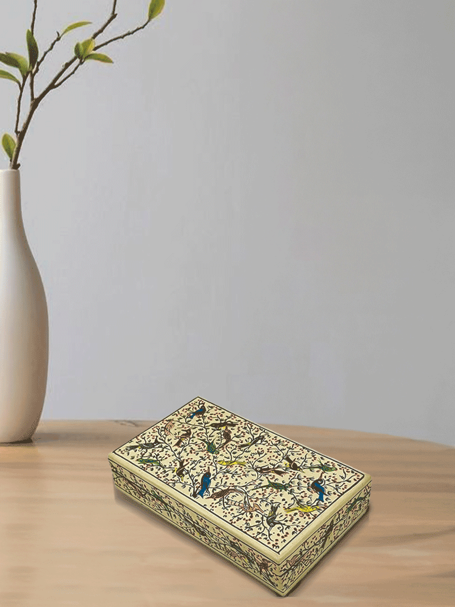 Jewellery Boxin Kashmiri Paper Mache by Riyaz Khan