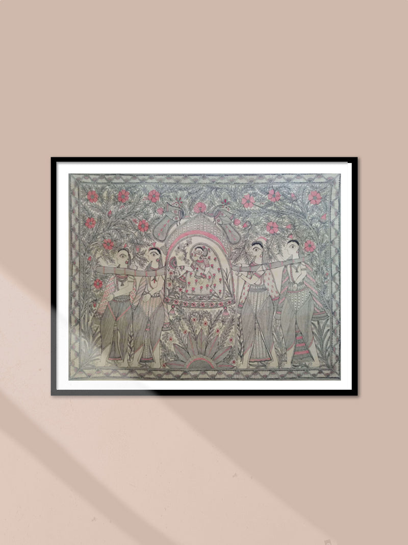 Shop Ram &Sita in a garden in Madhubani