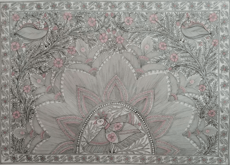 Shop Peacock in Madhubani by Naina Creation