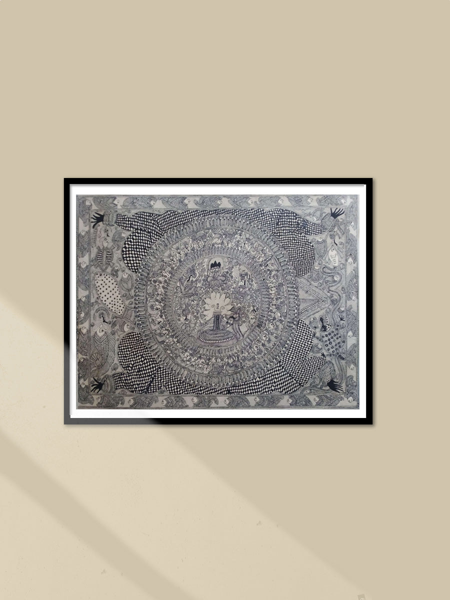 Shop Tortoise and the universe in Madhubani