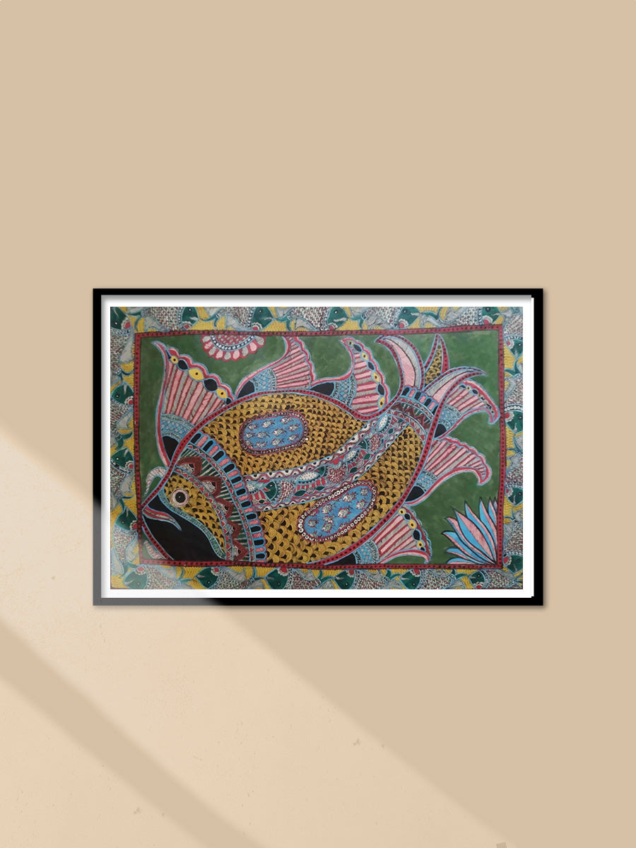 Shop Fish Pond in Madhubani by Naina Creation