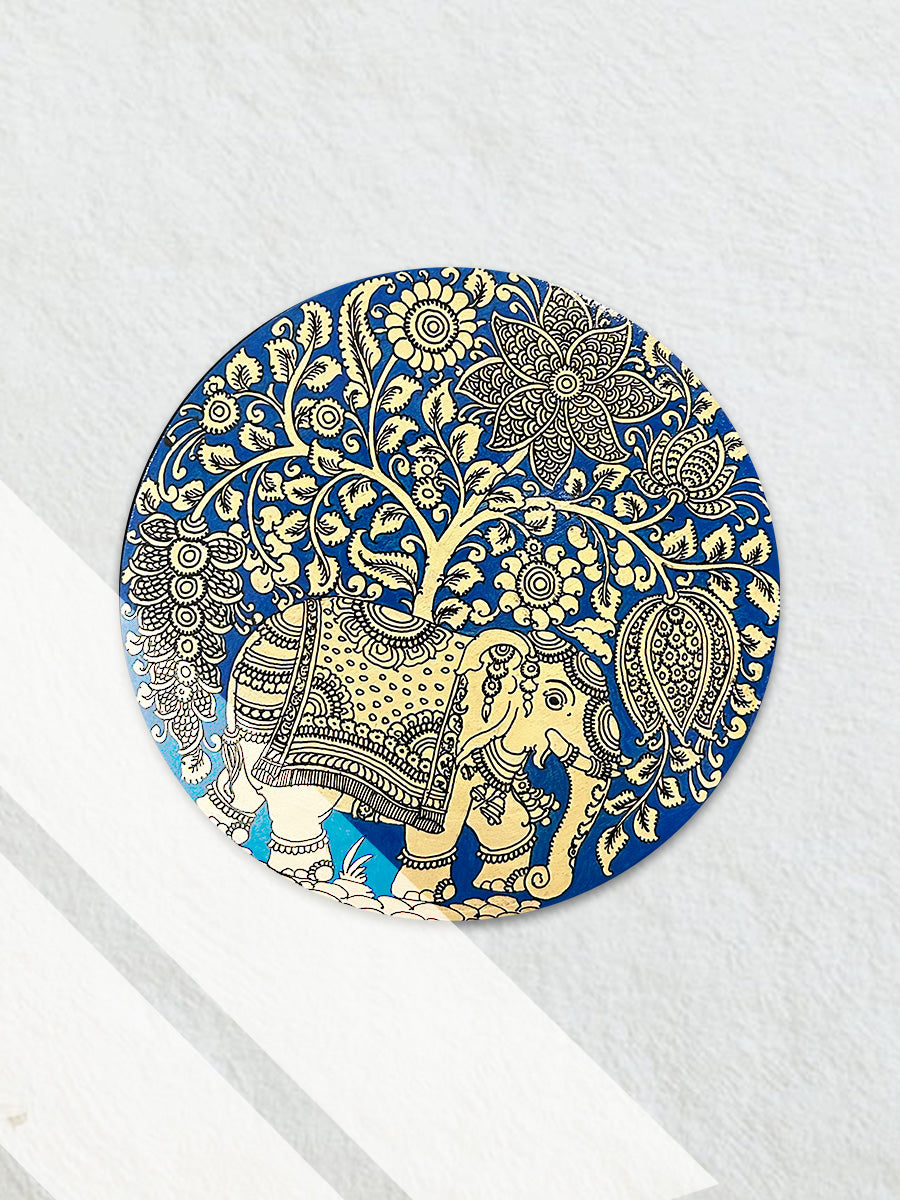 Buy Majestic elephant Kalamkari art 
