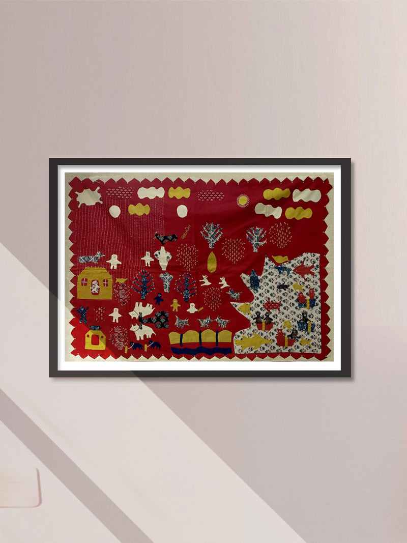 Kalo Rashka Kutch Embroidery: A Tapestry of Daily Life