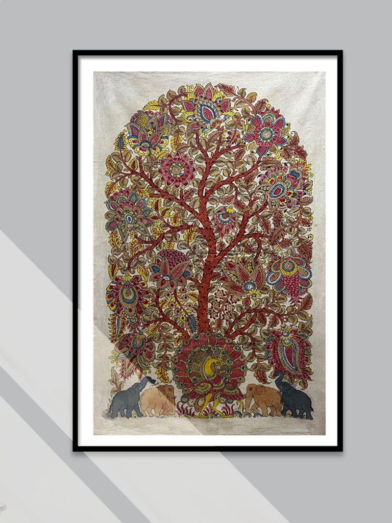 Tree of Life: Jungle Kalamkari Painting by Harinath.N