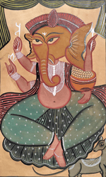 Buy Ganesha in Bengal Pattachitra by Laila Chitrakar
