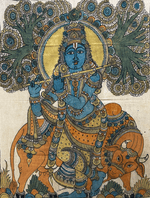 Buy Krishna: Kalamkari Painting by Harinath.N