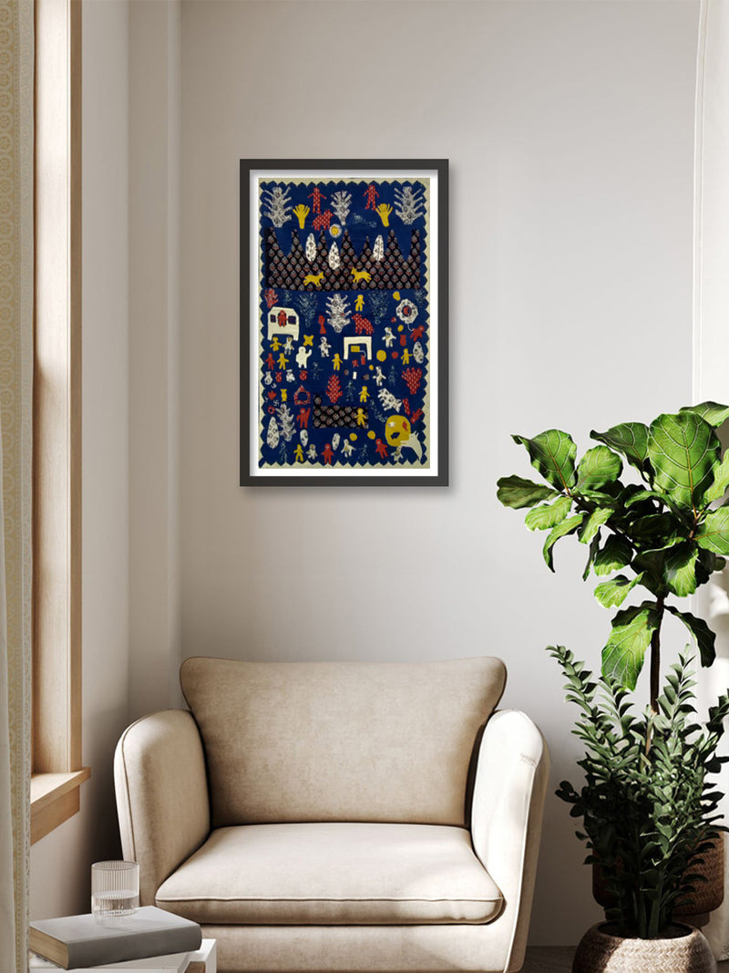 Kalo Rashka Traditional Kutch Embroidery | Online Art Gallery