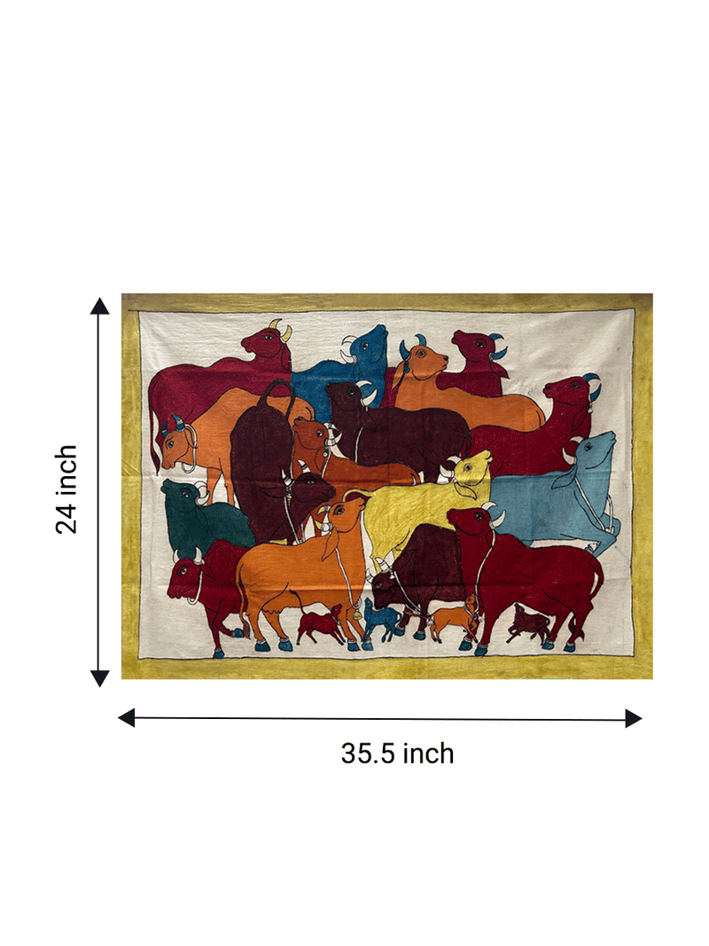 Cows Kalamkari art for sale