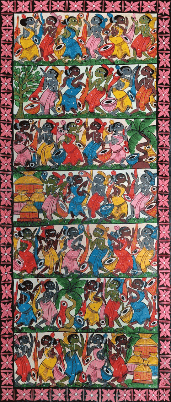 Buy Celebration in Bengal Pattachitra by Laila Chitrakar