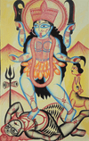 Buy Maa Kali in Bengal Pattachitra by Laila Chitrakar