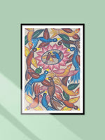 Shop Group of Birds in Bengal Pattachitra by Laila Chitrakar