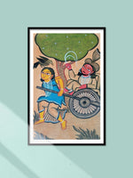 Shop Noble and Charioteer in Bengal Pattachitra by Laila Chitrakar