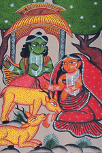 Buy Sita Ram in Bengal Pattachitra by Laila Chitrakar