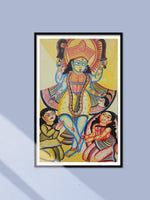 Shop Maa Kaali with her devotees in Bengal Pattachitra by Laila Chitrakar