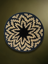 The Flower Plate in Sabari Grass work By Dipali Mura