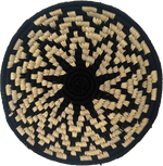 The Flower Plate in Sabari Grass work By Dipali Mura