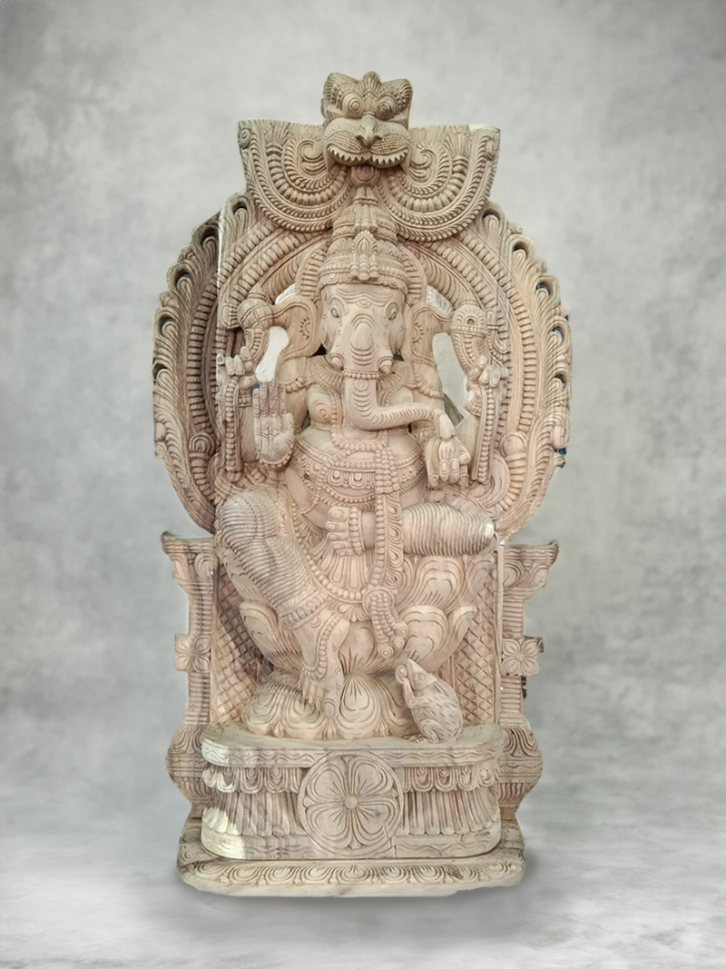 Shop Lord Ganesha in Wood Carving by K.P. Dharmaian