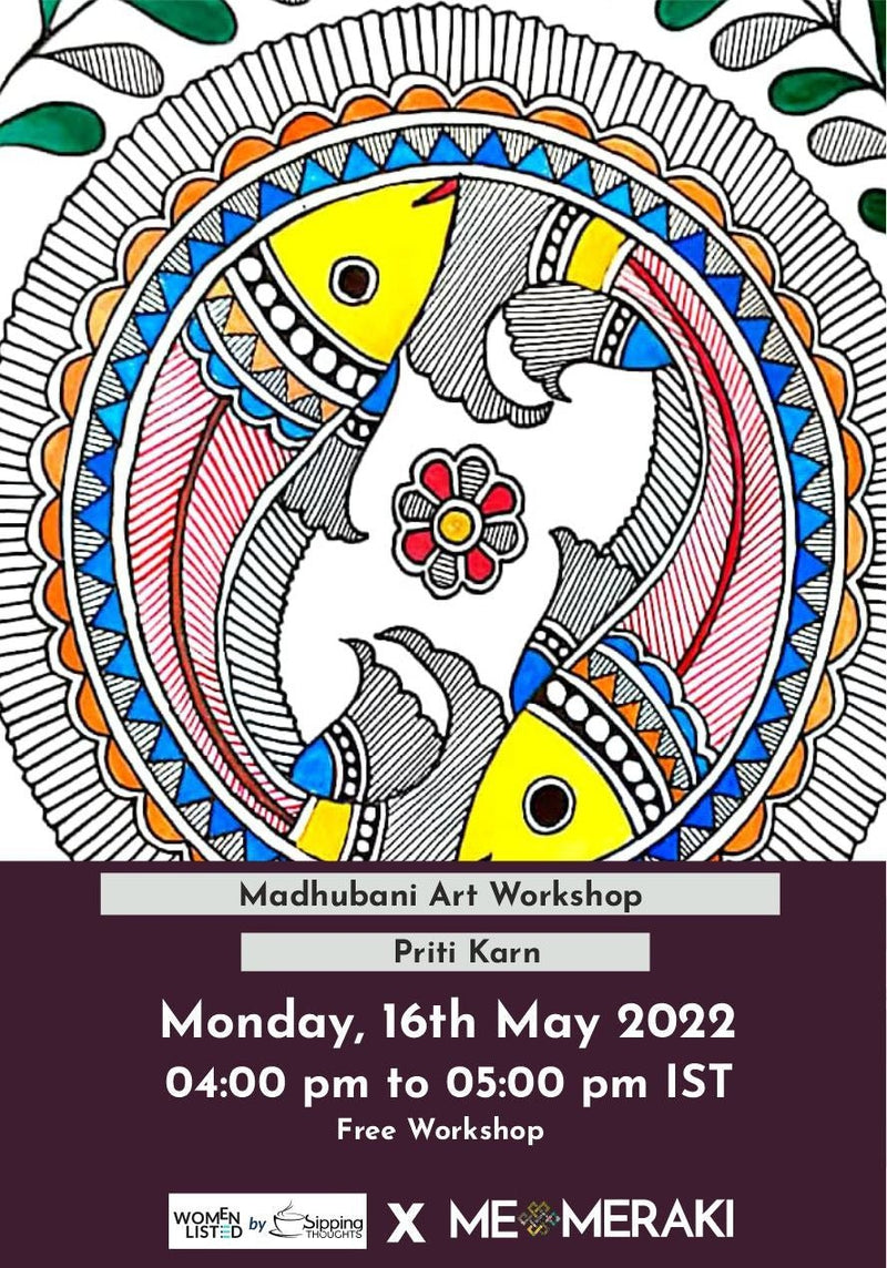 Live Online Madhubani Art Workshop with Priti Karn 