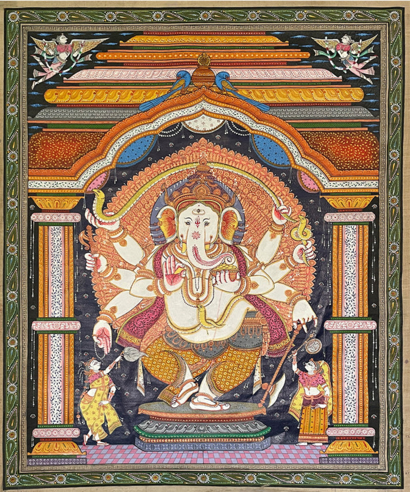 Ganesha: Pattachitra painting by Gitanjali Das