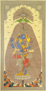 Radha Krishna: Pattachitra painting by Gitanjali Das
