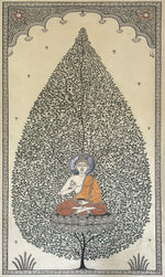 Tree of Buddha: Pattachitra painting by Gitanjali Das