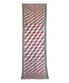 3D - GREY/RED Handwoven SILK STOLE-