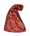 3D - ORANGE/RED Handwoven SILK STOLE-