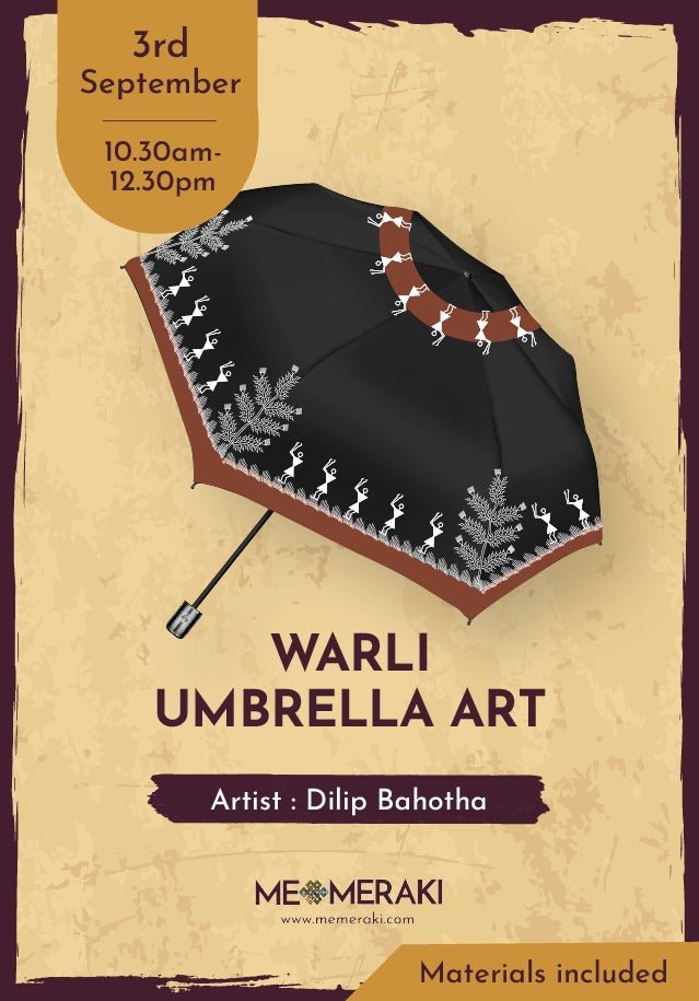 Learn Online Warli Umbrella Art