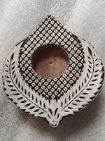 Handmade wood Tea Light For Diwali