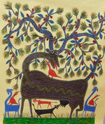 The Immortal Tree of Life in Bhil Painting by Bhuri Bai