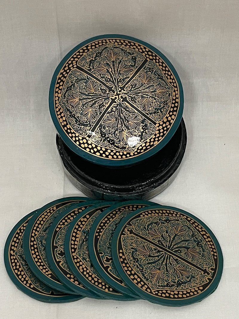 Paper Mache Coasters by Riyaz