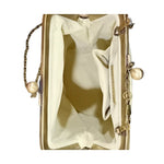 A STROLL THROUGH THE SPOKEN FOREST,CREAM SILK CLUTCH-