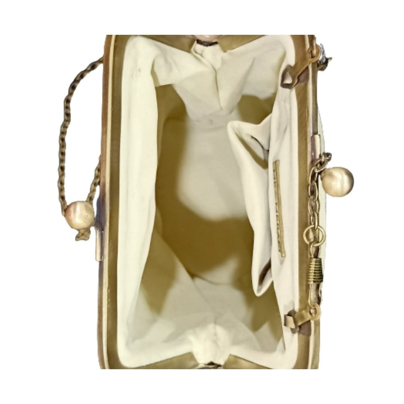 A STROLL THROUGH THE SPOKEN FOREST,CREAM SILK CLUTCH-