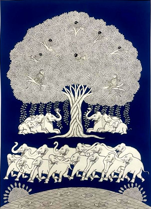 Akshaya Vata Phad Painting by Kalyan Joshi Thumbnail